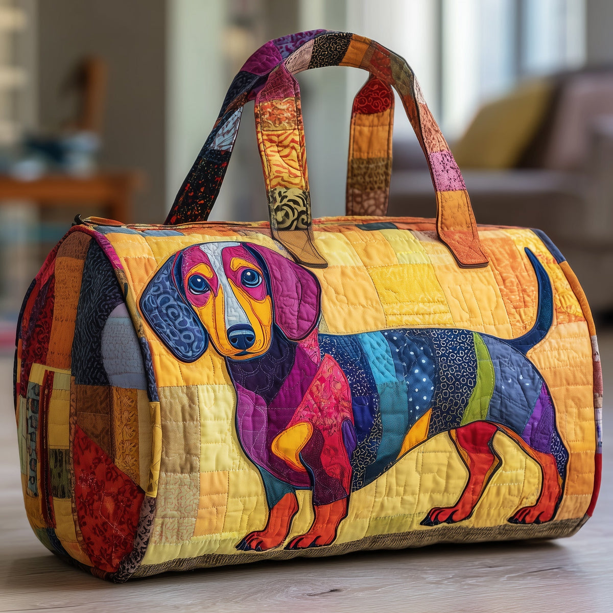 Dachshund | Quilted Duffle Bag