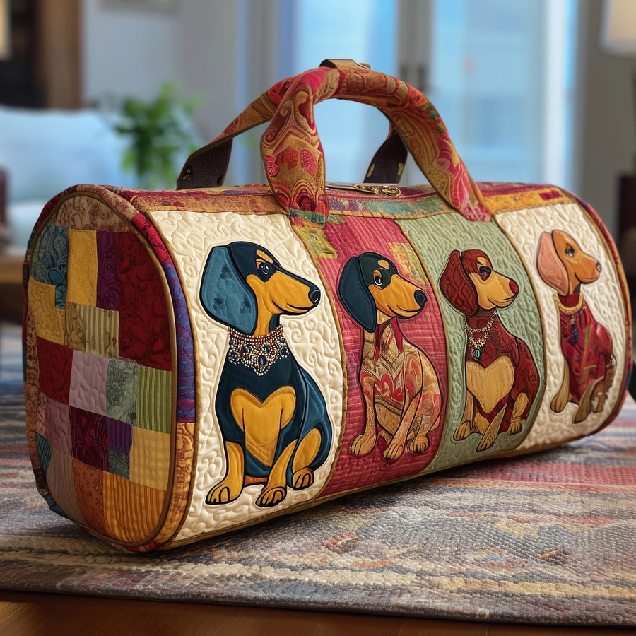 Dachshund | Quilted Duffle Bag