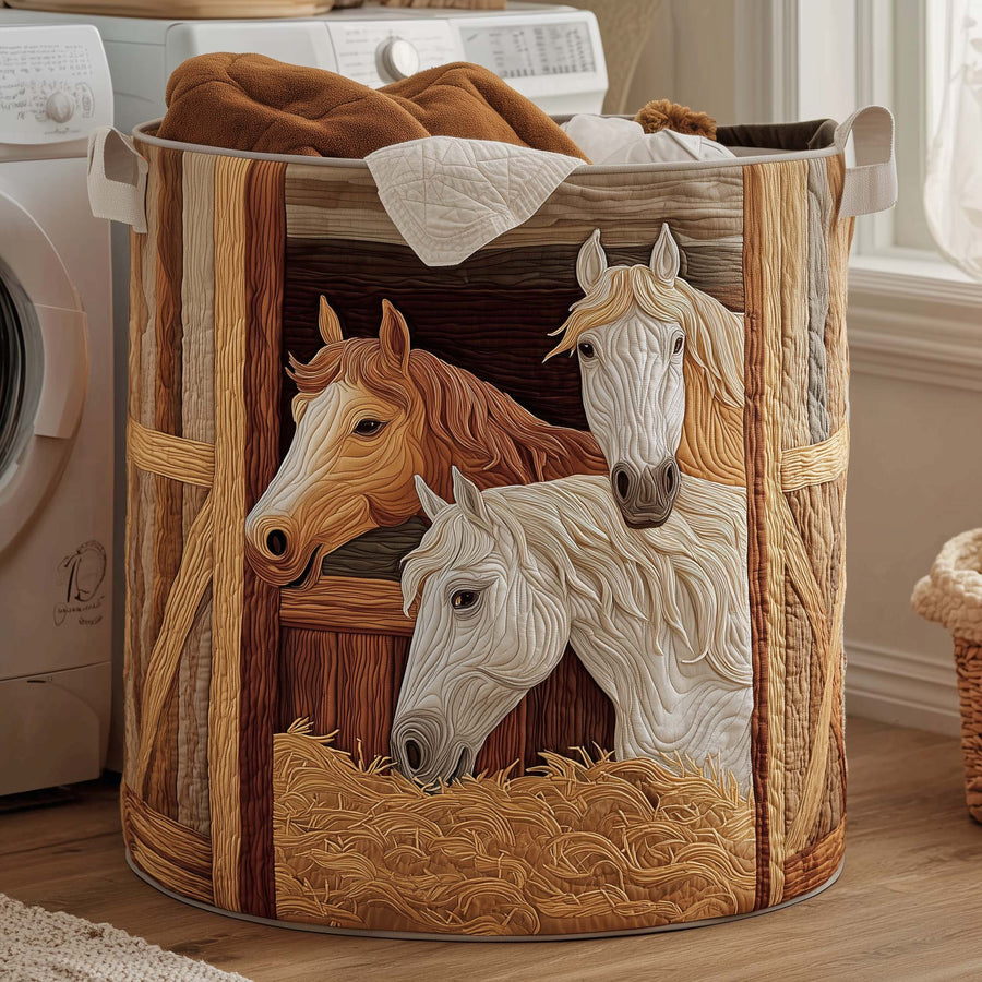 Village Farm | Quilted Laundry Basket