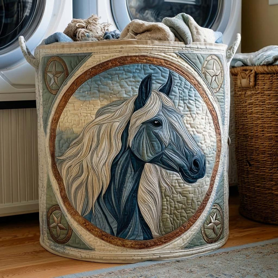 Village Farm | Quilted Laundry Basket