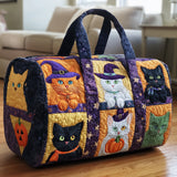 Halloween Cat | Quilted Duffle Bag