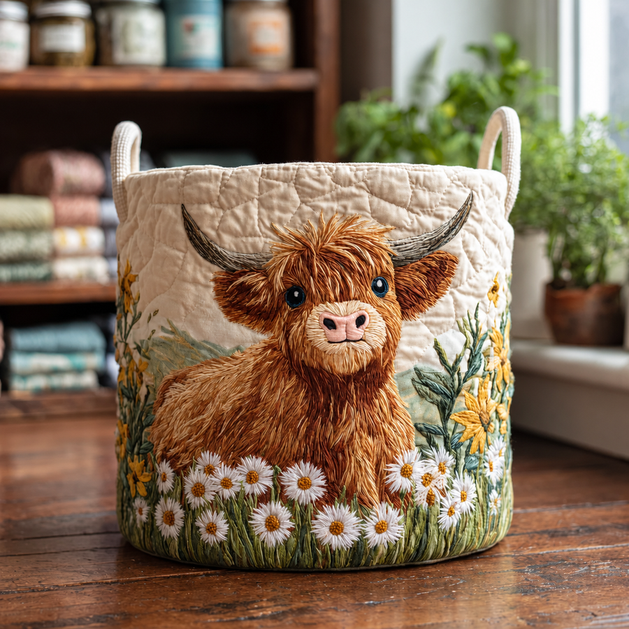 Highland Charm | Quilted Storage Basket