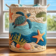CORAL | COASTAL HARMONY LAUNDRY BASKET