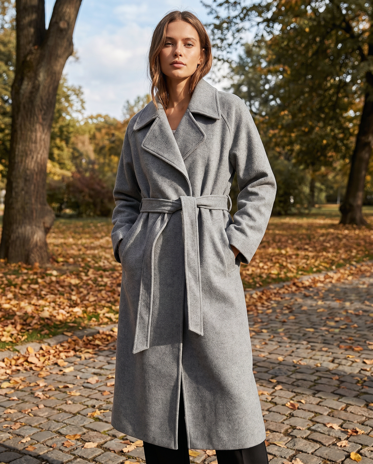 Eleanor | Tie-Waist Wool Overcoat