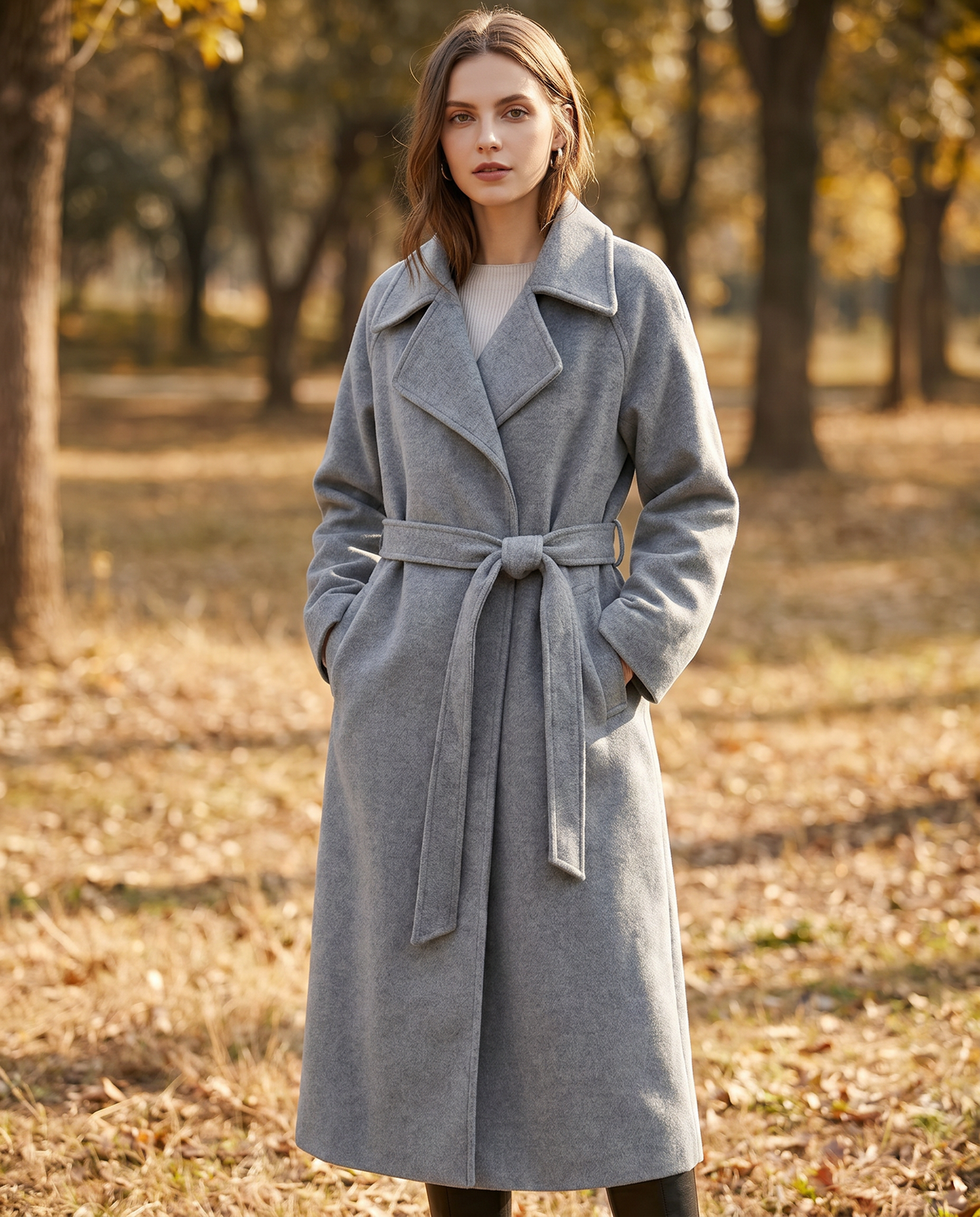Eleanor | Tie-Waist Wool Overcoat