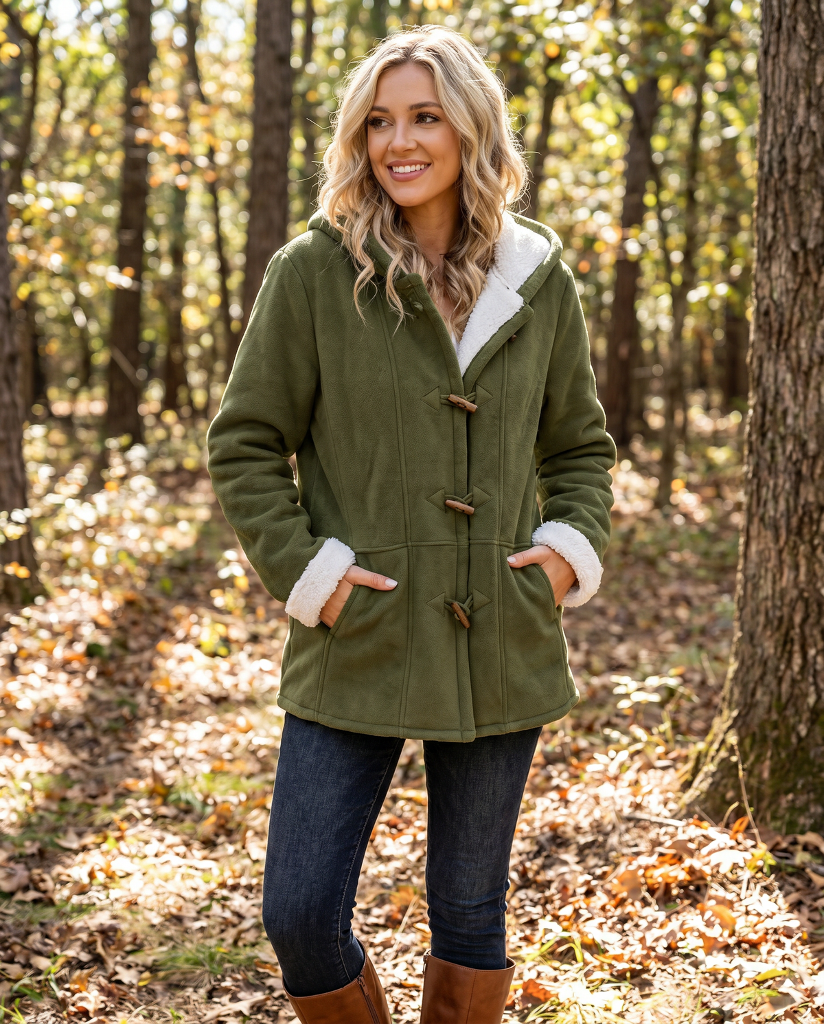 Eleanor | Shearling Toggle Coat