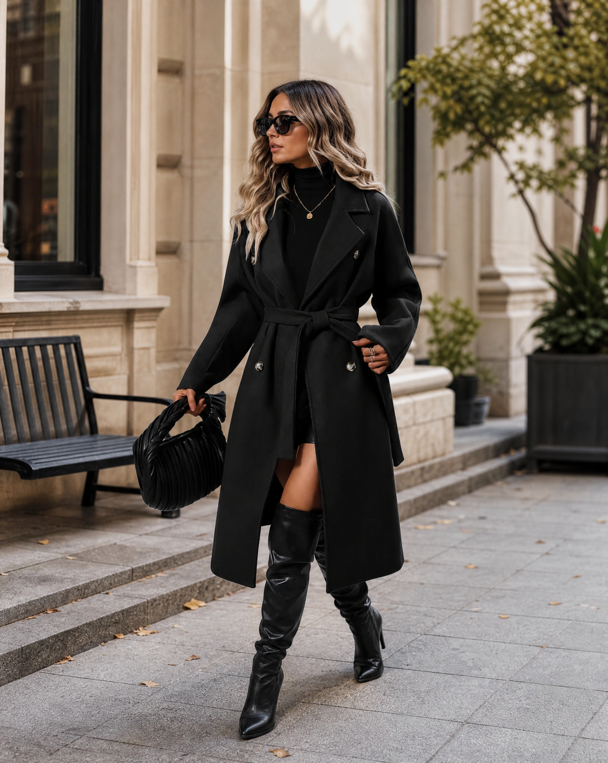 Vivienne | Belted Longline Trench Coat