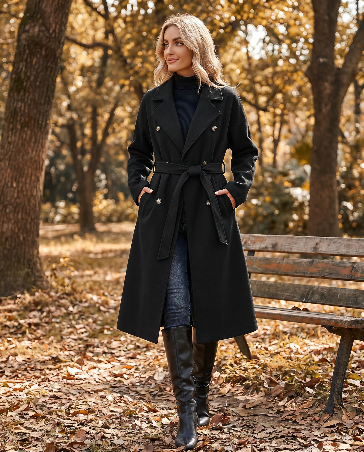 Vivienne | Belted Longline Trench Coat