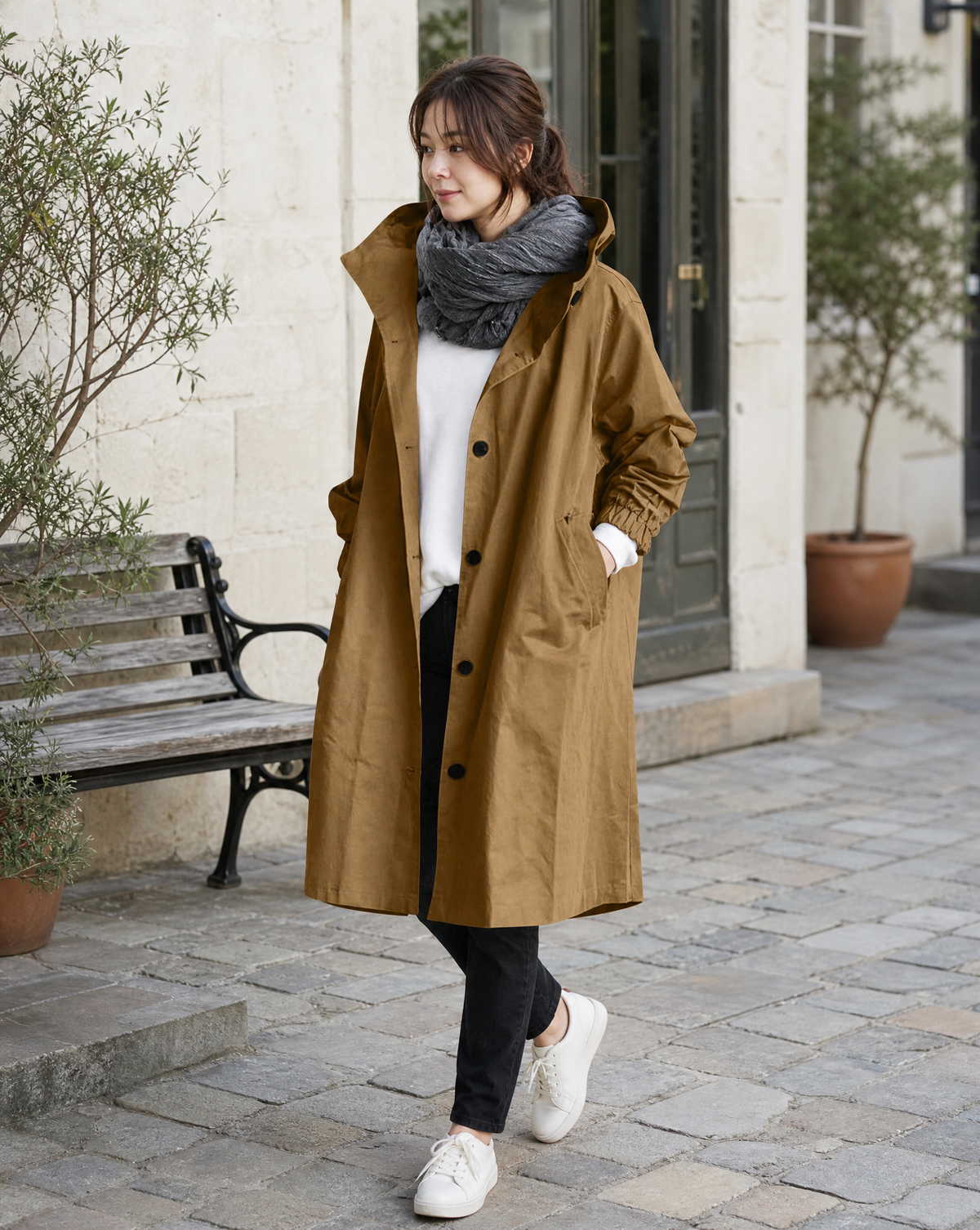 Eleanor | Hooded Trench Coat