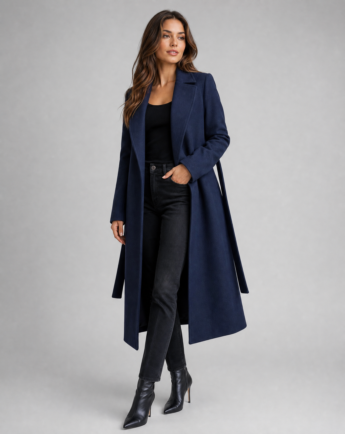 Eleanor | Belted Wool Trench Coat