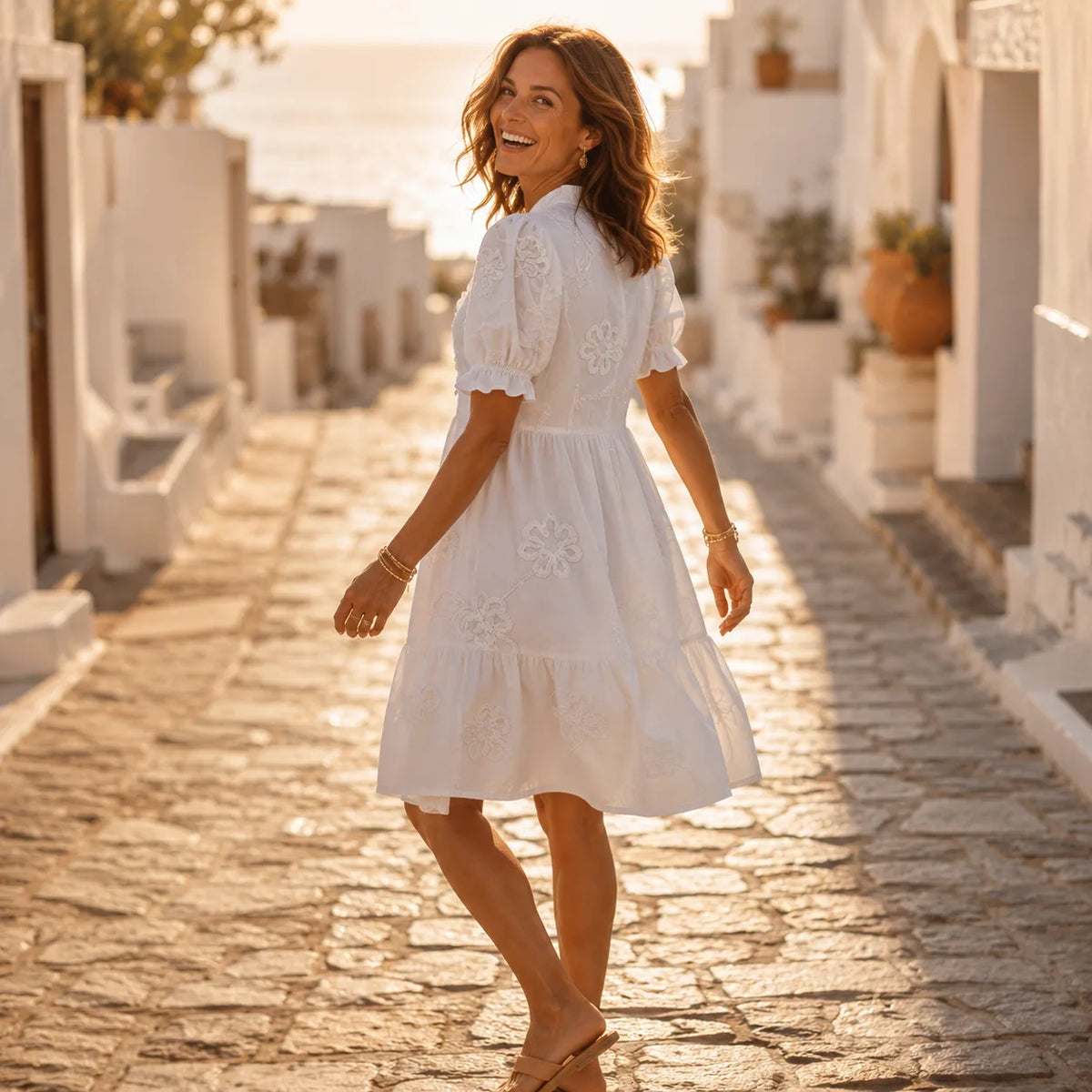 Soliera | Floral Puff Sleeve Dress