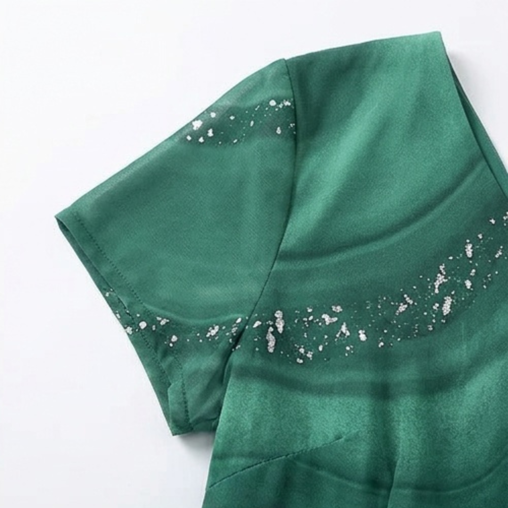 Osyla | Marbled Chiffon Midi Dress