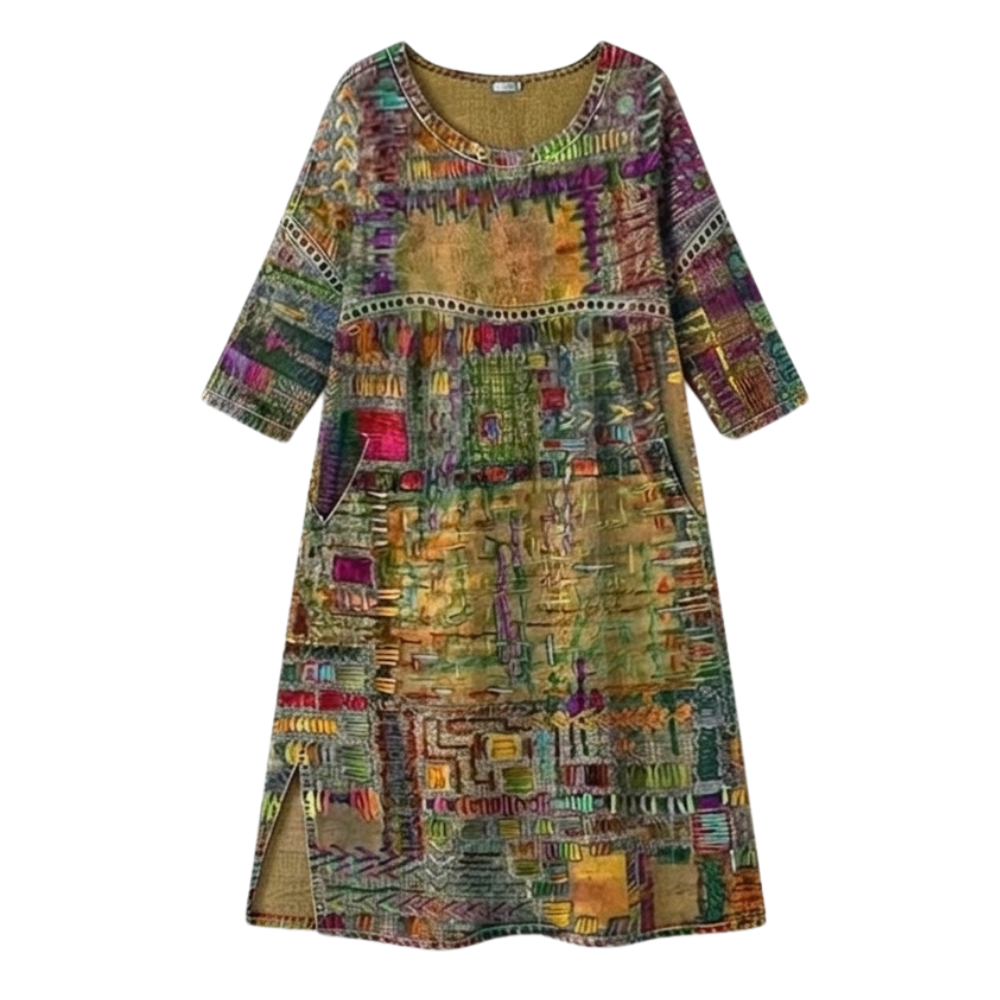 Tessara | Artisan Print Midi Dress