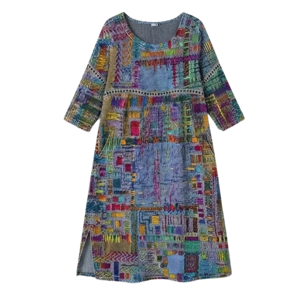 Tessara | Artisan Print Midi Dress