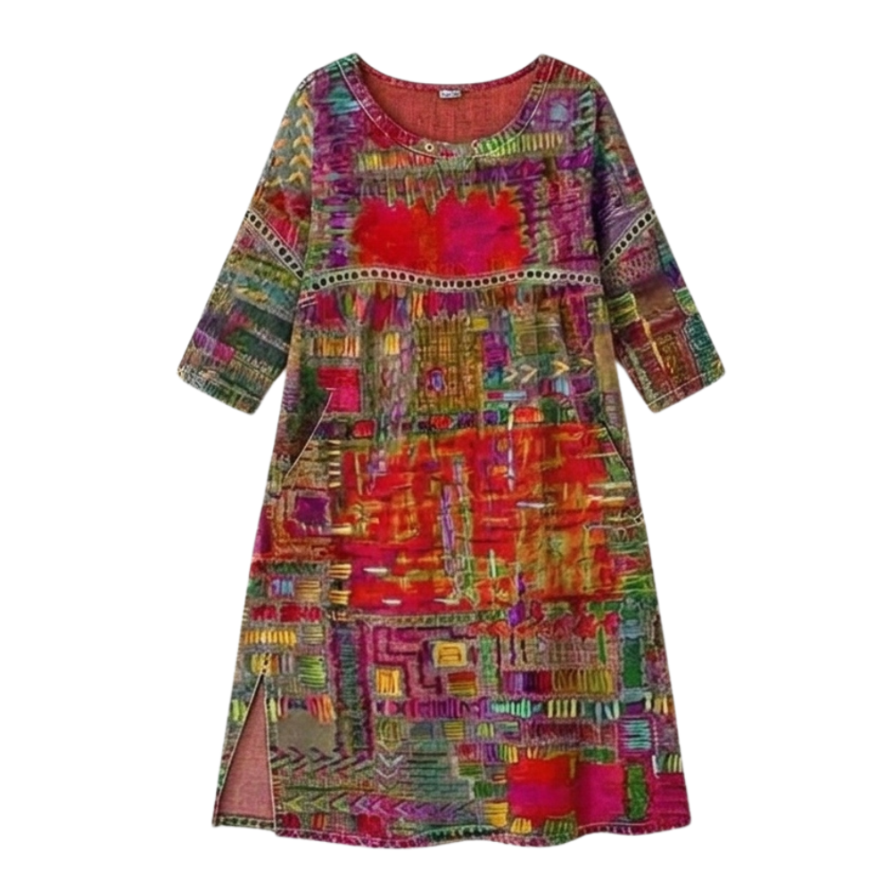 Tessara | Artisan Print Midi Dress