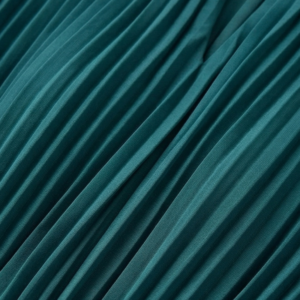 Keyfa | Pleated Ruffle Midi Dress