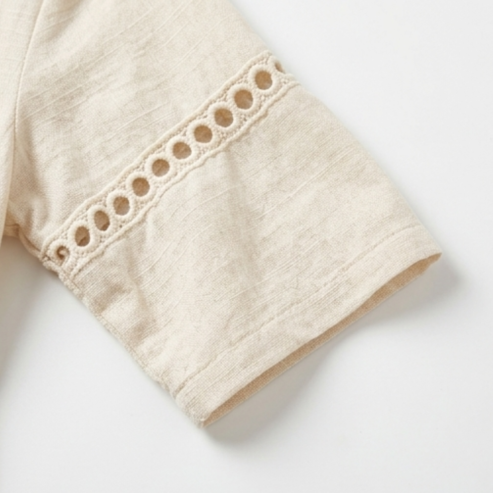 Solmera | Crochet Trim Midi Dress