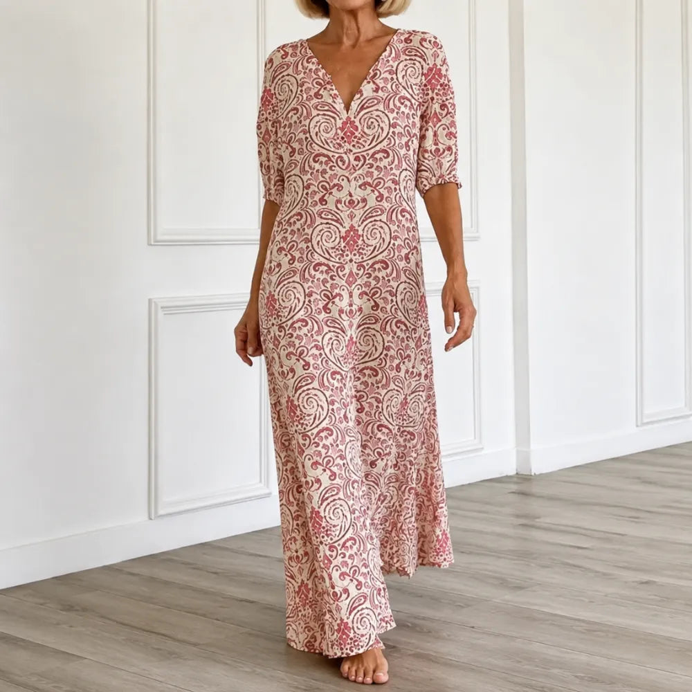 Florenza | Paisley A-Line Maxi Dress