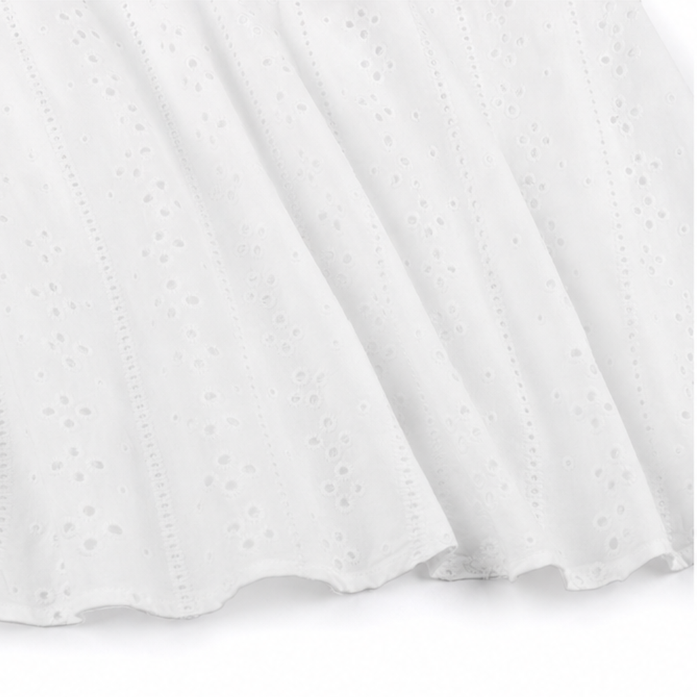 Lunavia | Eyelet Tie-Sleeve Midi Dress