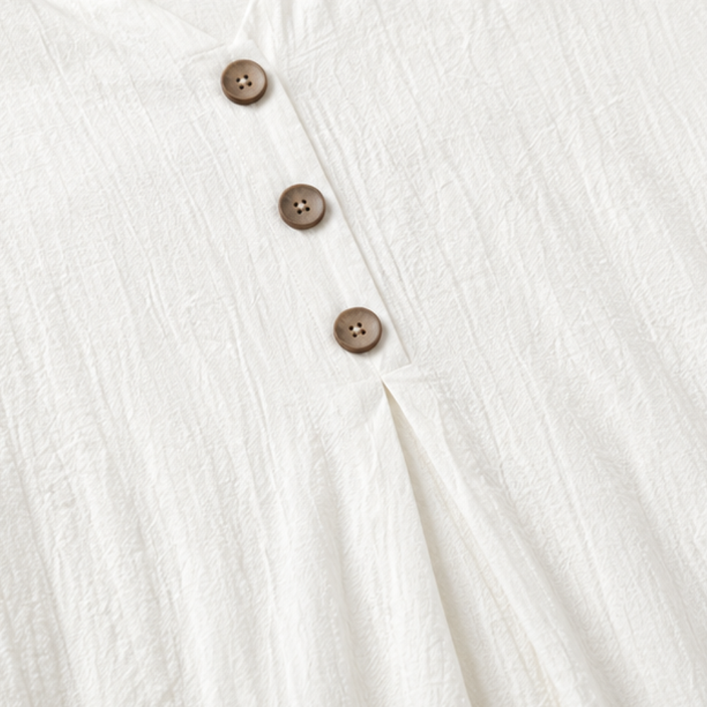 Bella | V-Neck Ruffle Midi Dress