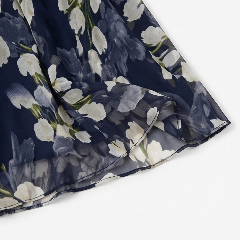 Florenza | Navy Floral Midi Dress