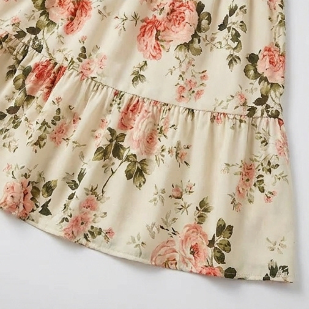 Florenza | Smocked Floral Midi Dress
