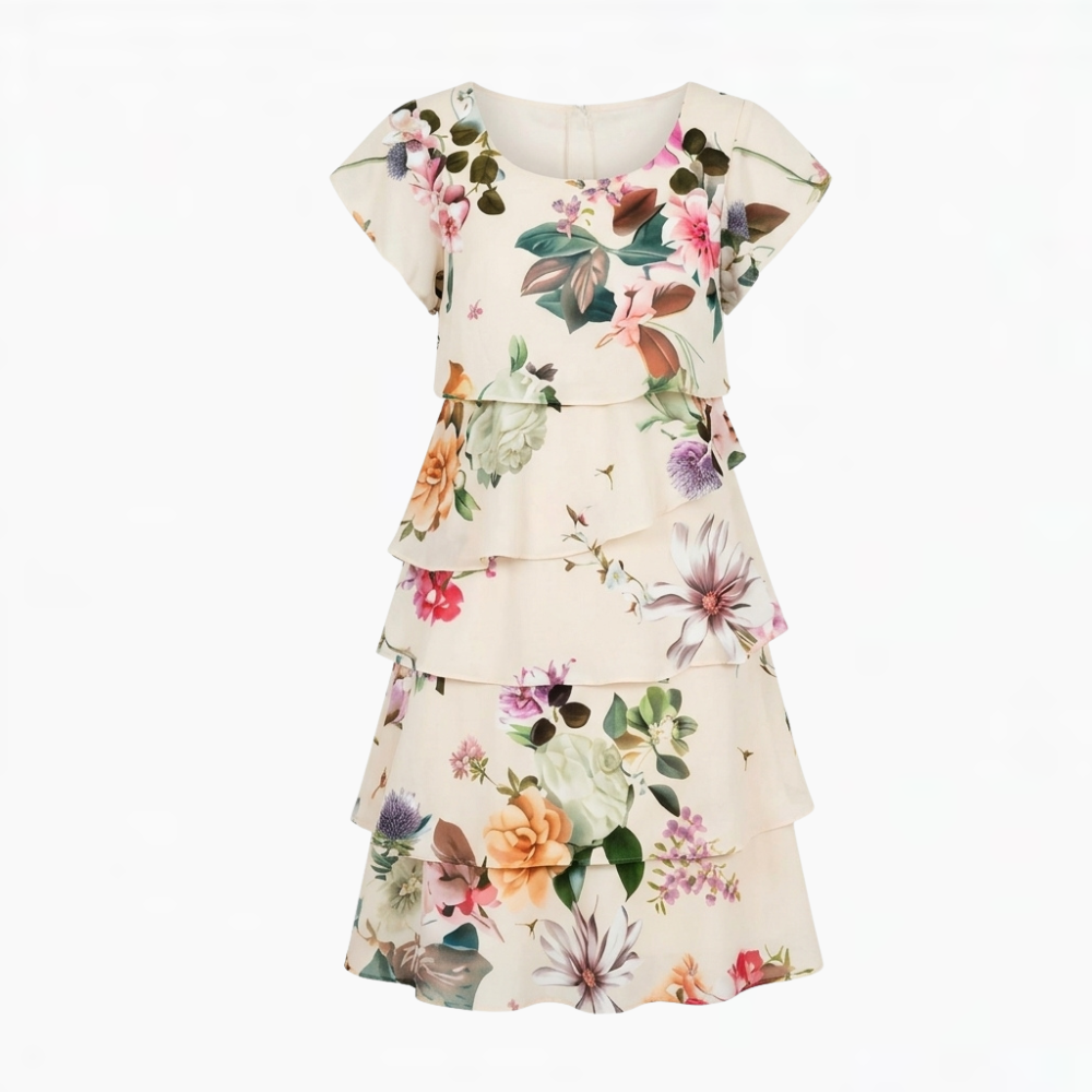 Floressa | Cascading Floral Tiered Dress