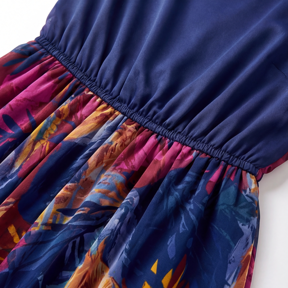 Floressa | Tropical Print Midi Dress