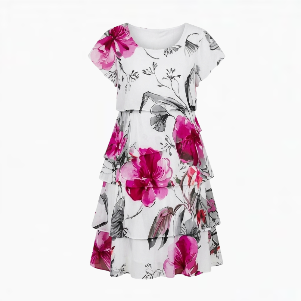 Floressa | Cascading Floral Tiered Dress
