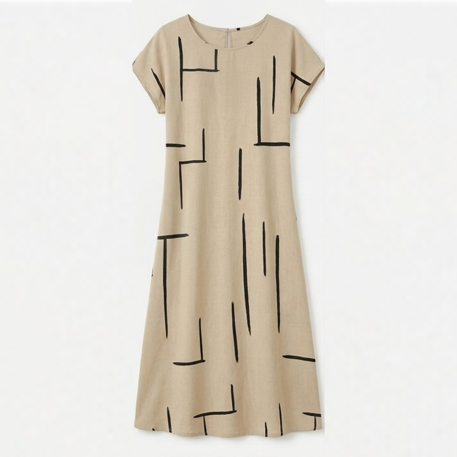 Linara | Abstract Print Shift Dress
