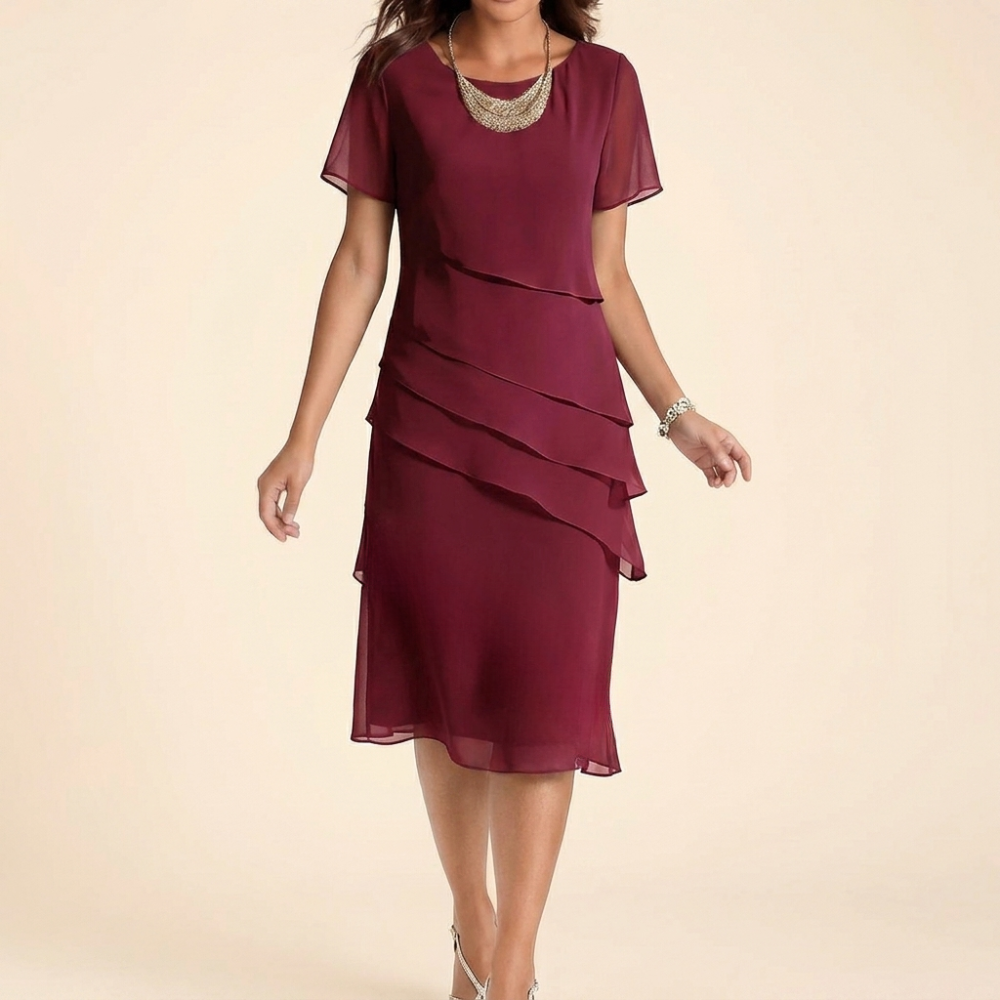 Velara | Ruffle Midi Dress
