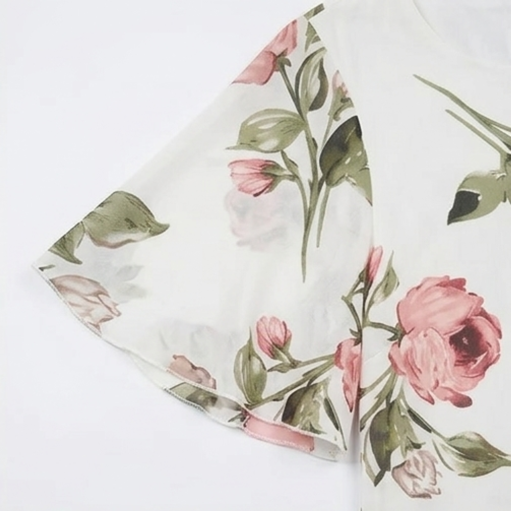 Floressa | Floral Chiffon Midi Dress