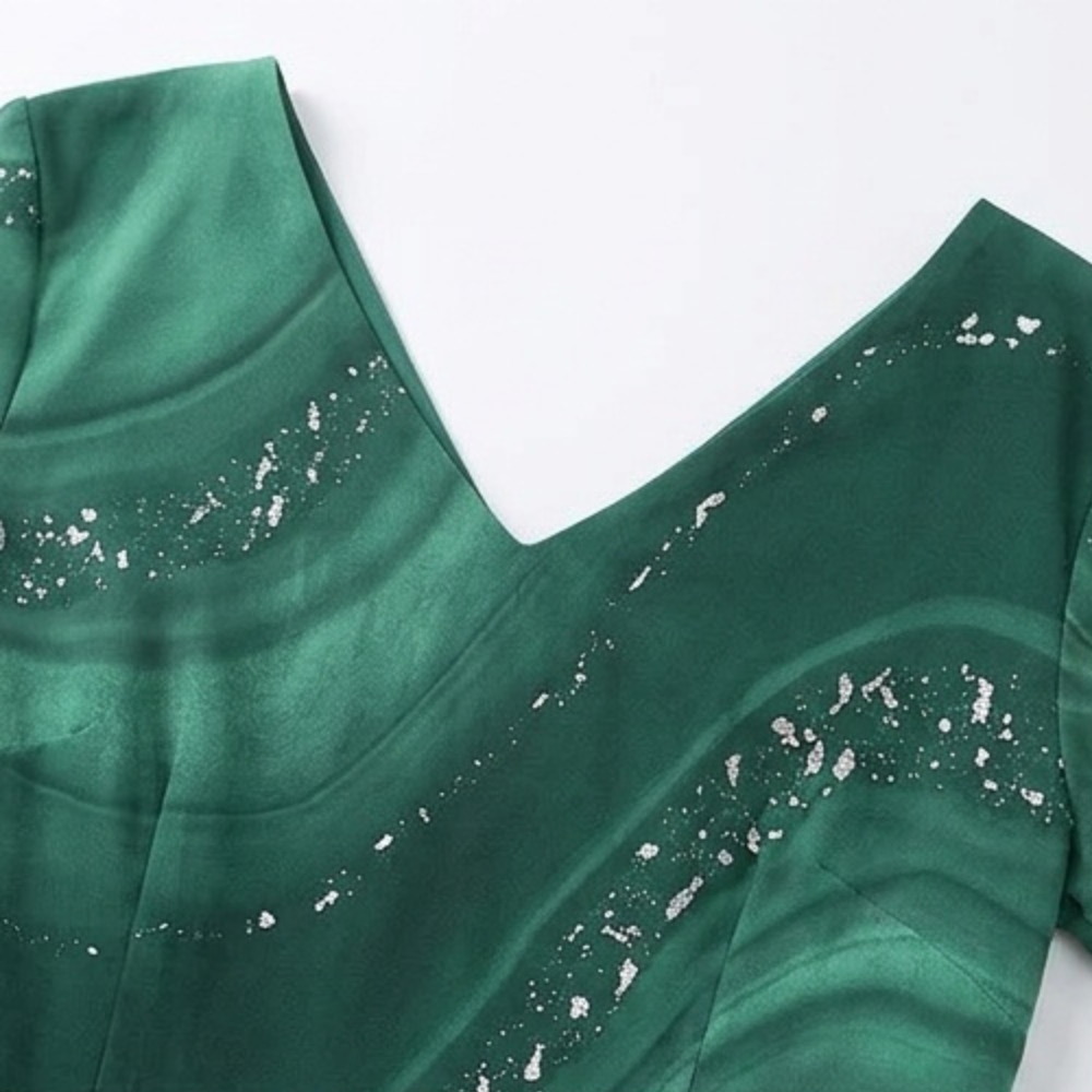 Osyla | Marbled Chiffon Midi Dress