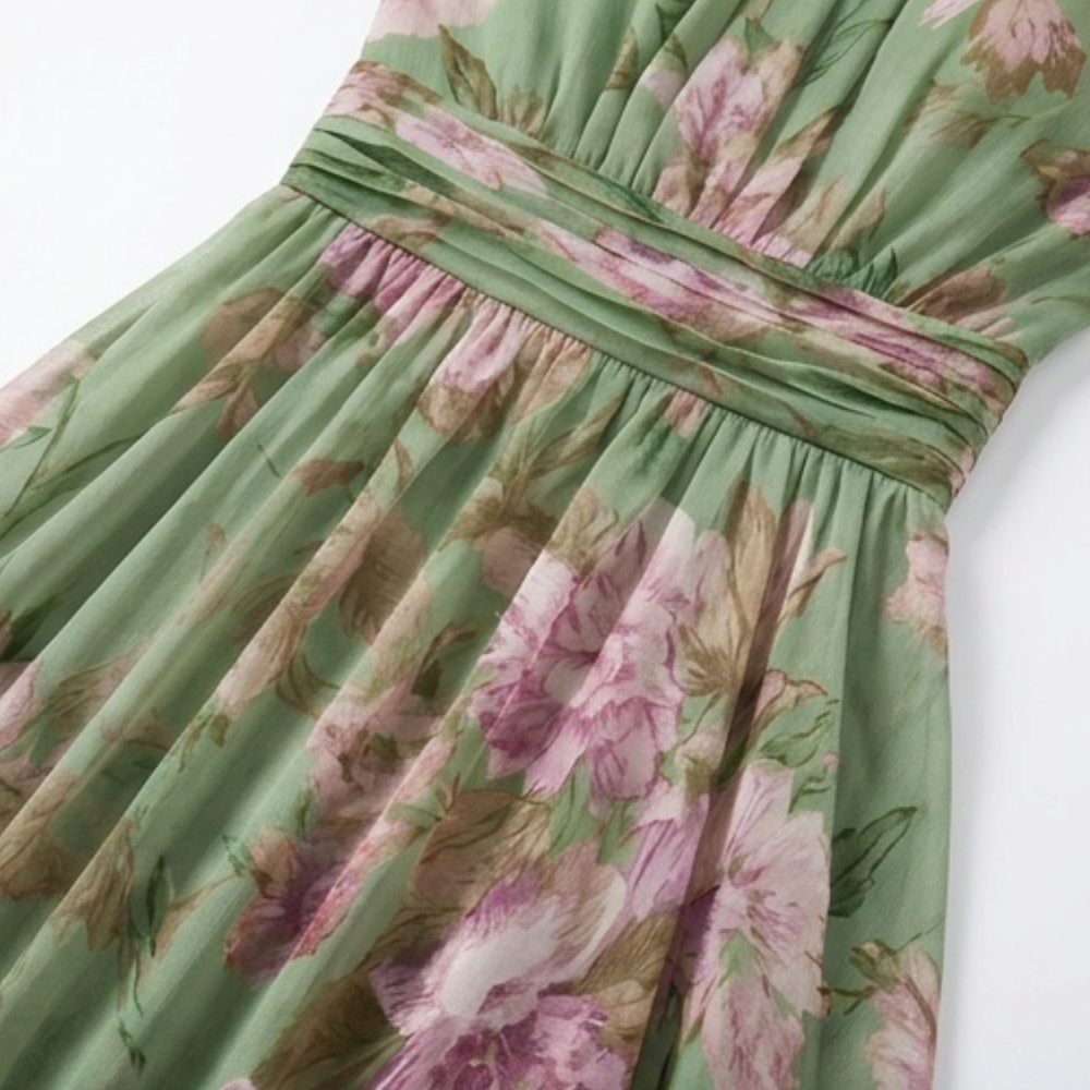 Rosalie | Halter Floral Maxi Dress