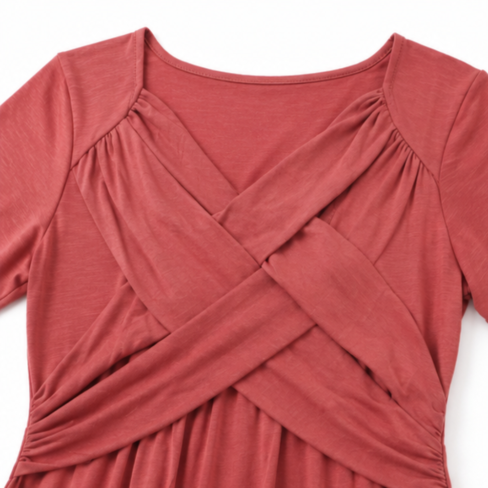 Flowena | Non-Cling V-Neck Maxi Dress