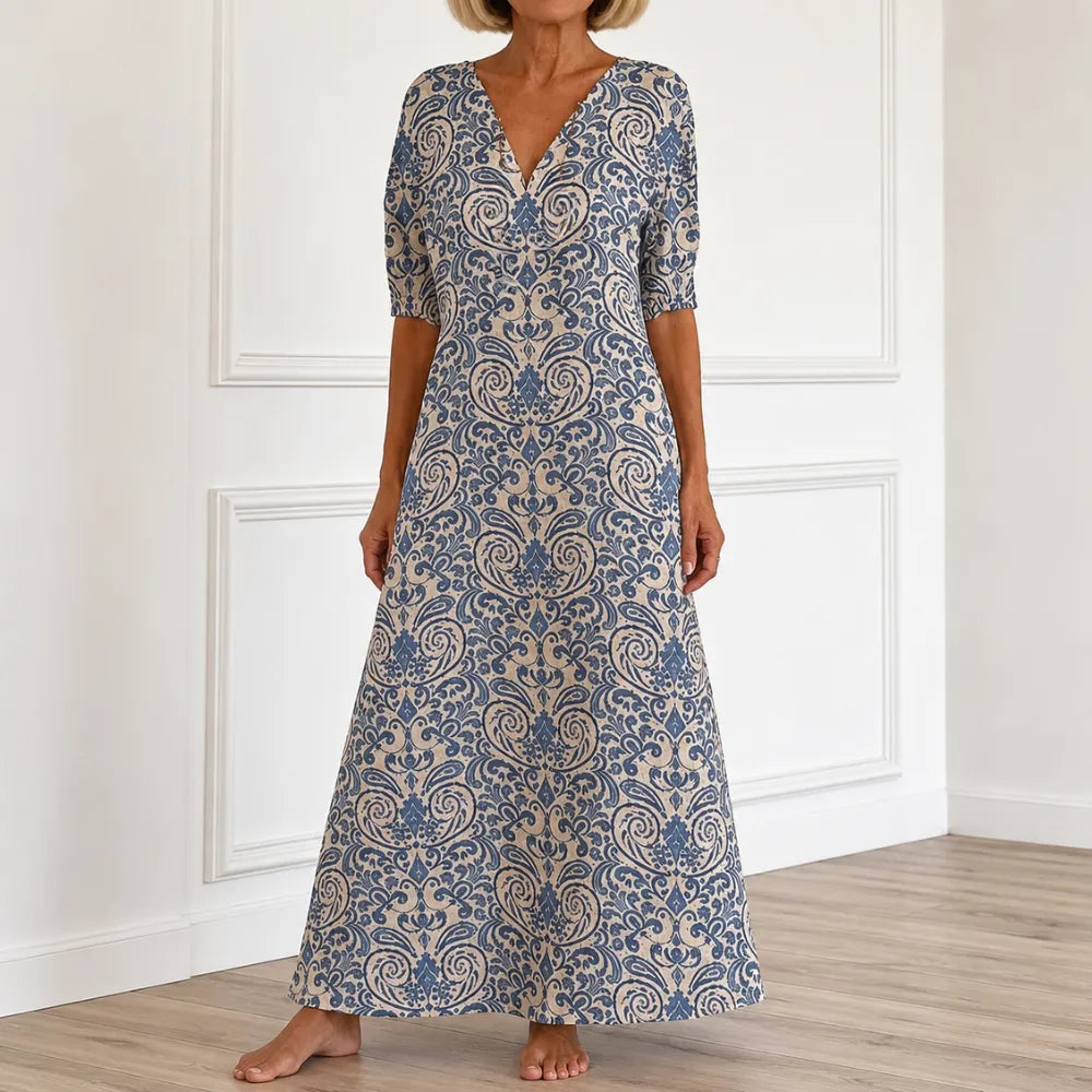 Florenza | Paisley A-Line Maxi Dress