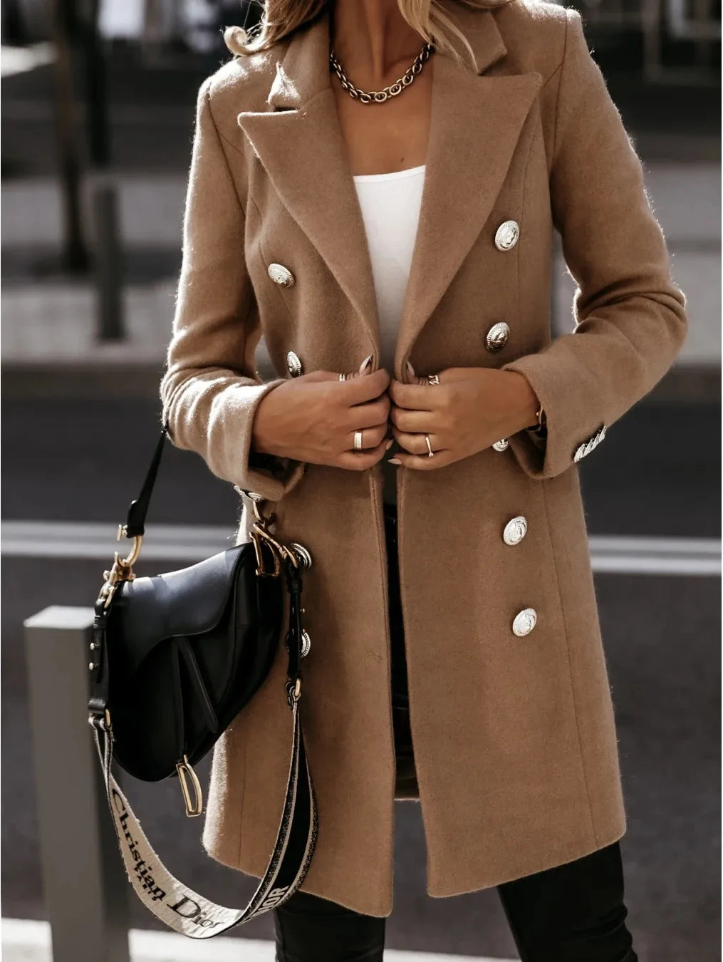 Eleanor | Wool Turn-Down Coat