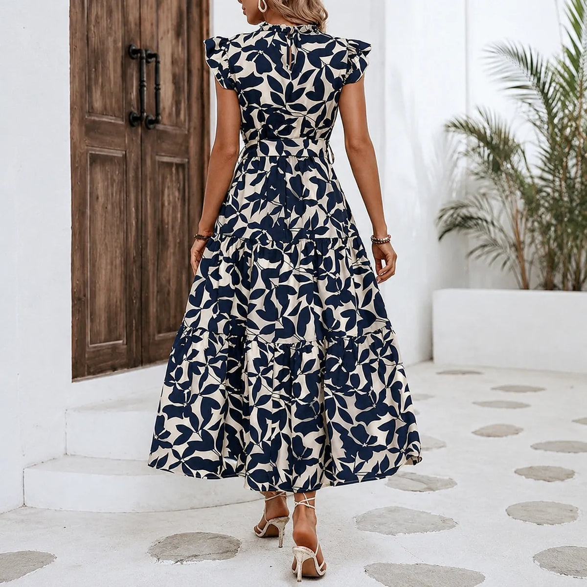 Willow | Flutter Sleeve Midi Dress