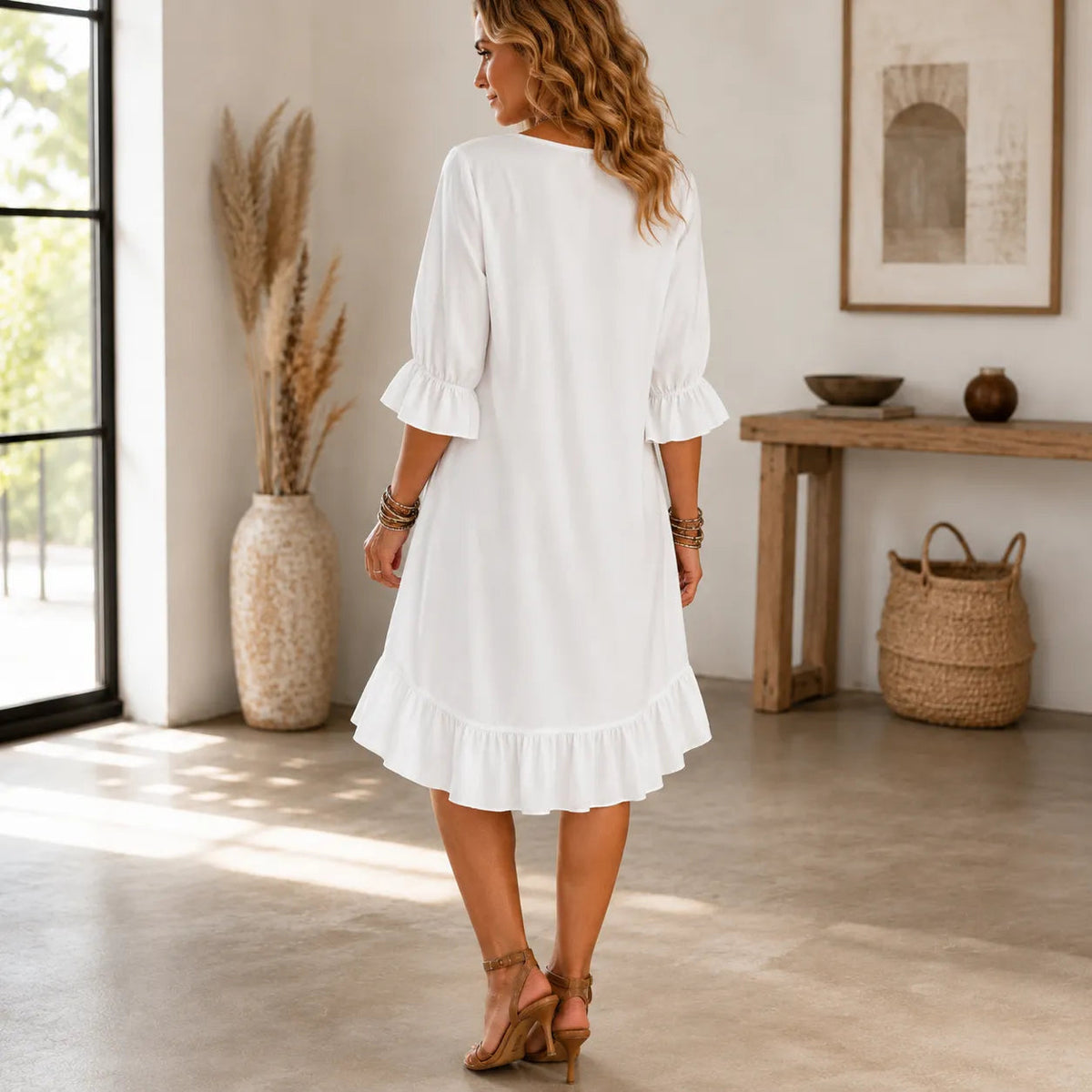 Florenza | Ruffle Hem Midi Dress