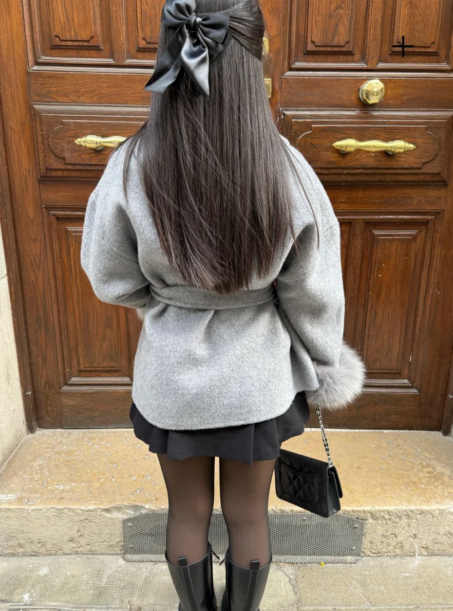 Vivian | Faux Fur Trim Coat