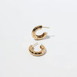 Gold Hoop Earrings in Cosmic Style