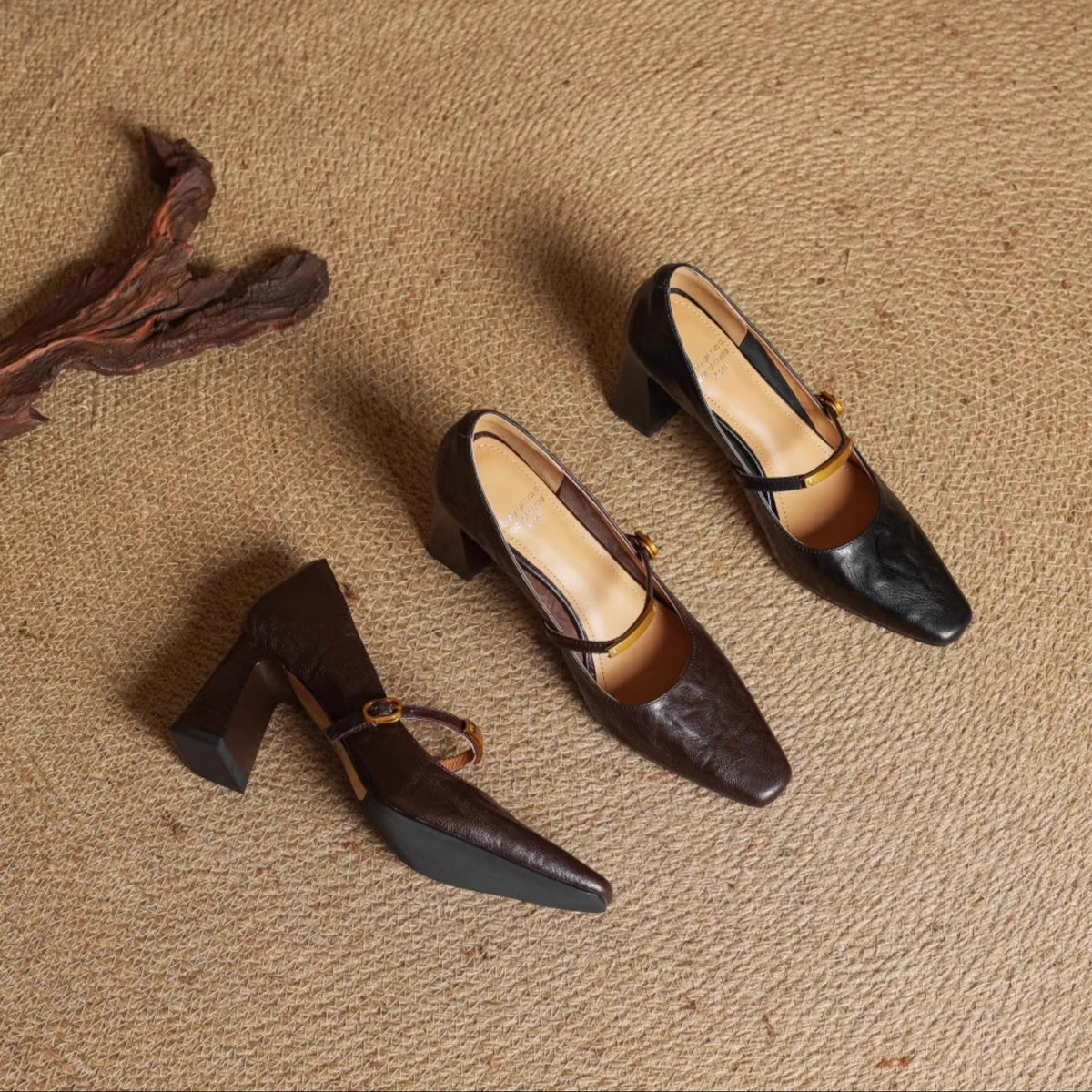 Maela - Genuine Leather Heels