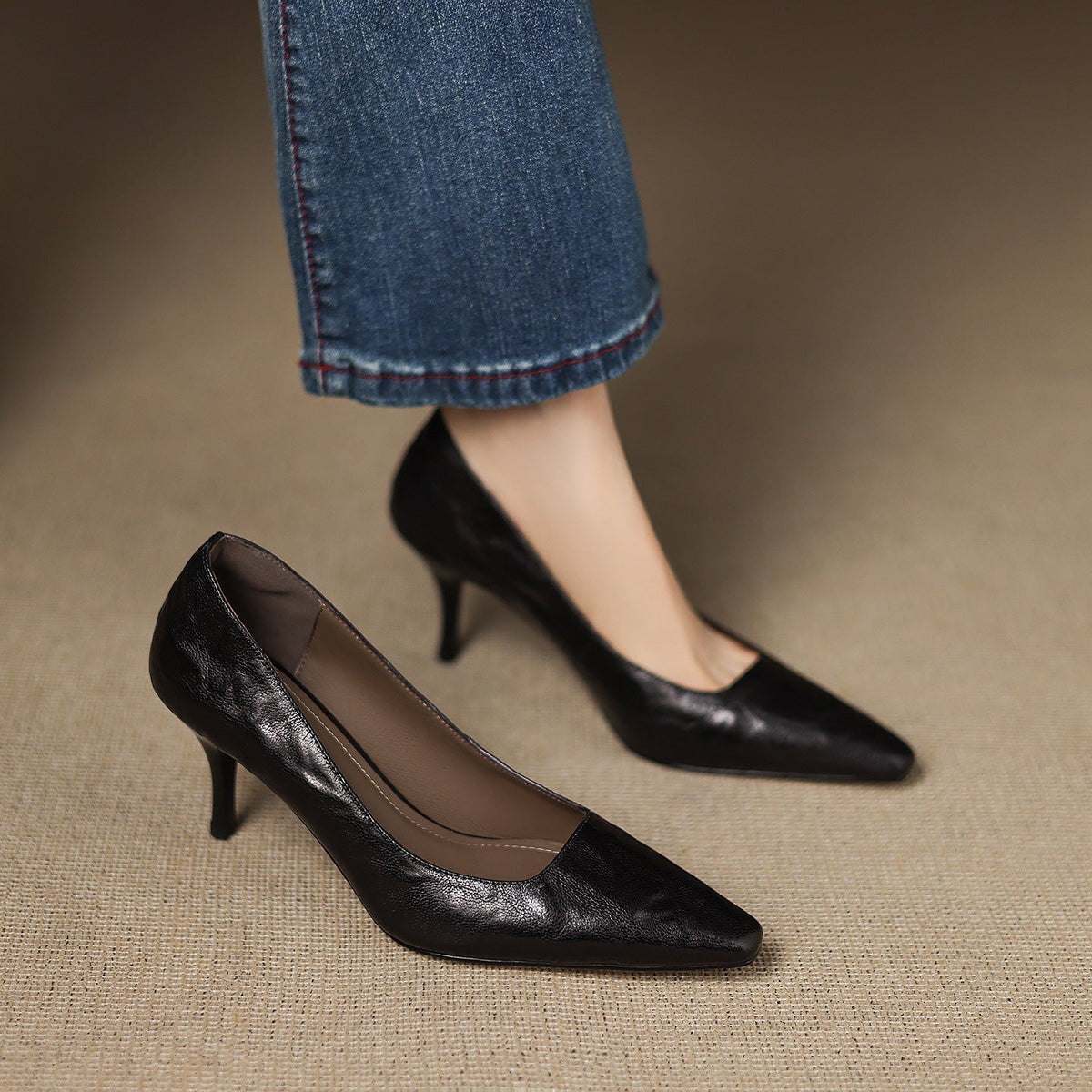 Zala - Genuine Leather Heels
