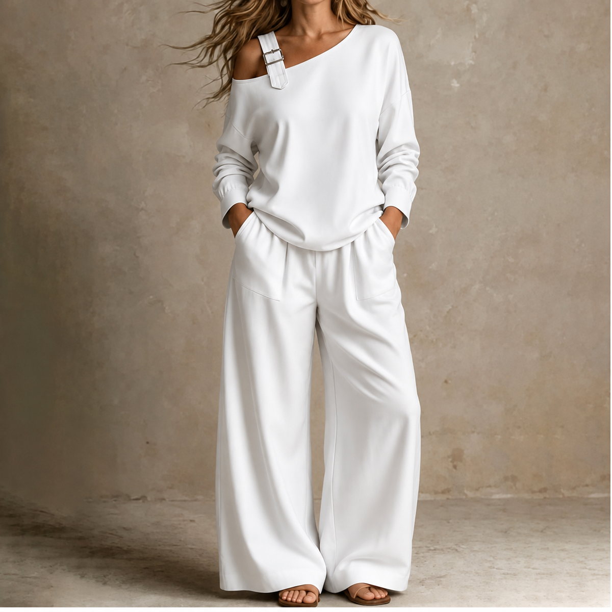 Vivian | One-Shoulder Two-Piece Set