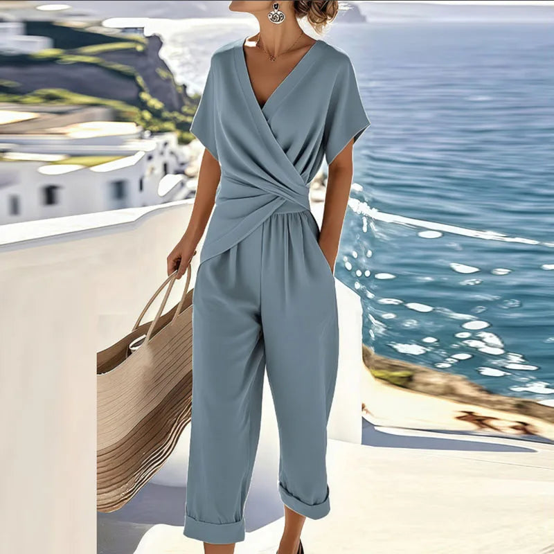 Colleen | Wrap-Front Two-Piece Set