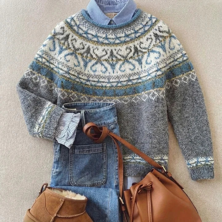 Tove | Fair Isle Yoke Sweater