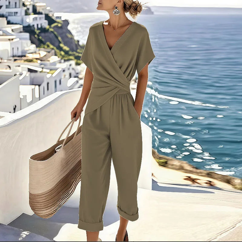 Colleen | Wrap-Front Two-Piece Set