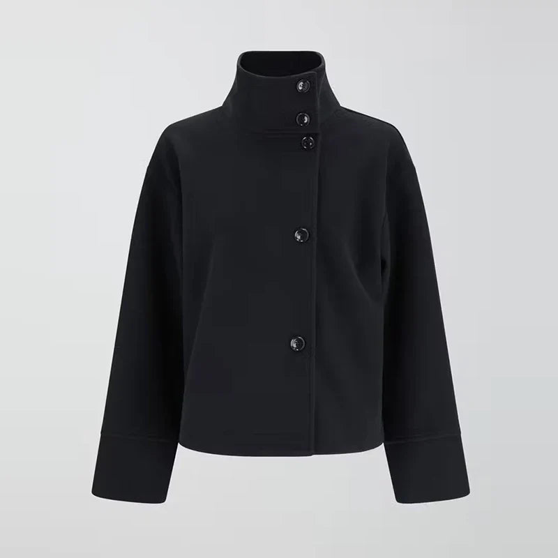 Claire | Stand Collar Pea Coat