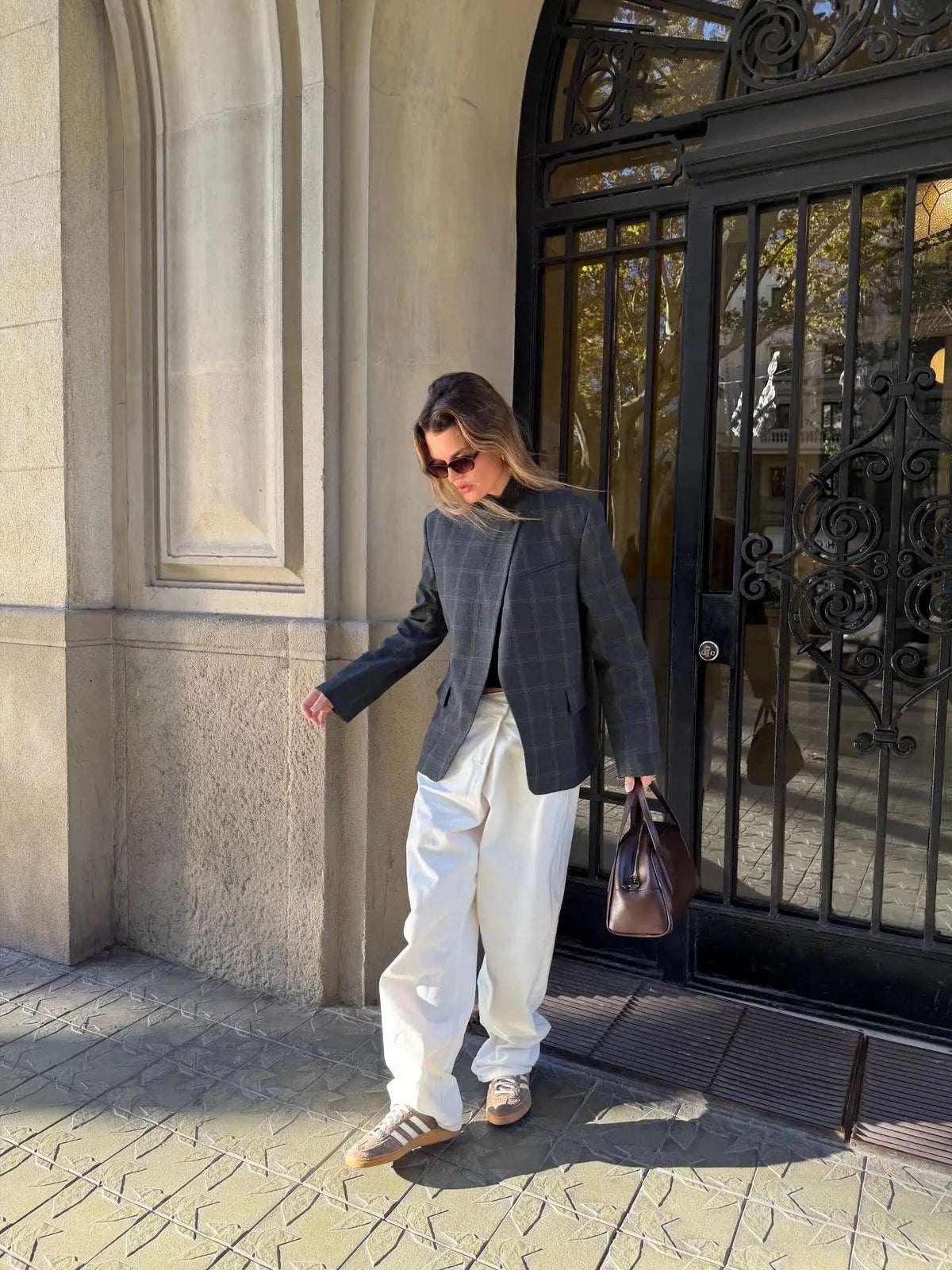 Vivian | Checkered Oversized Blazer