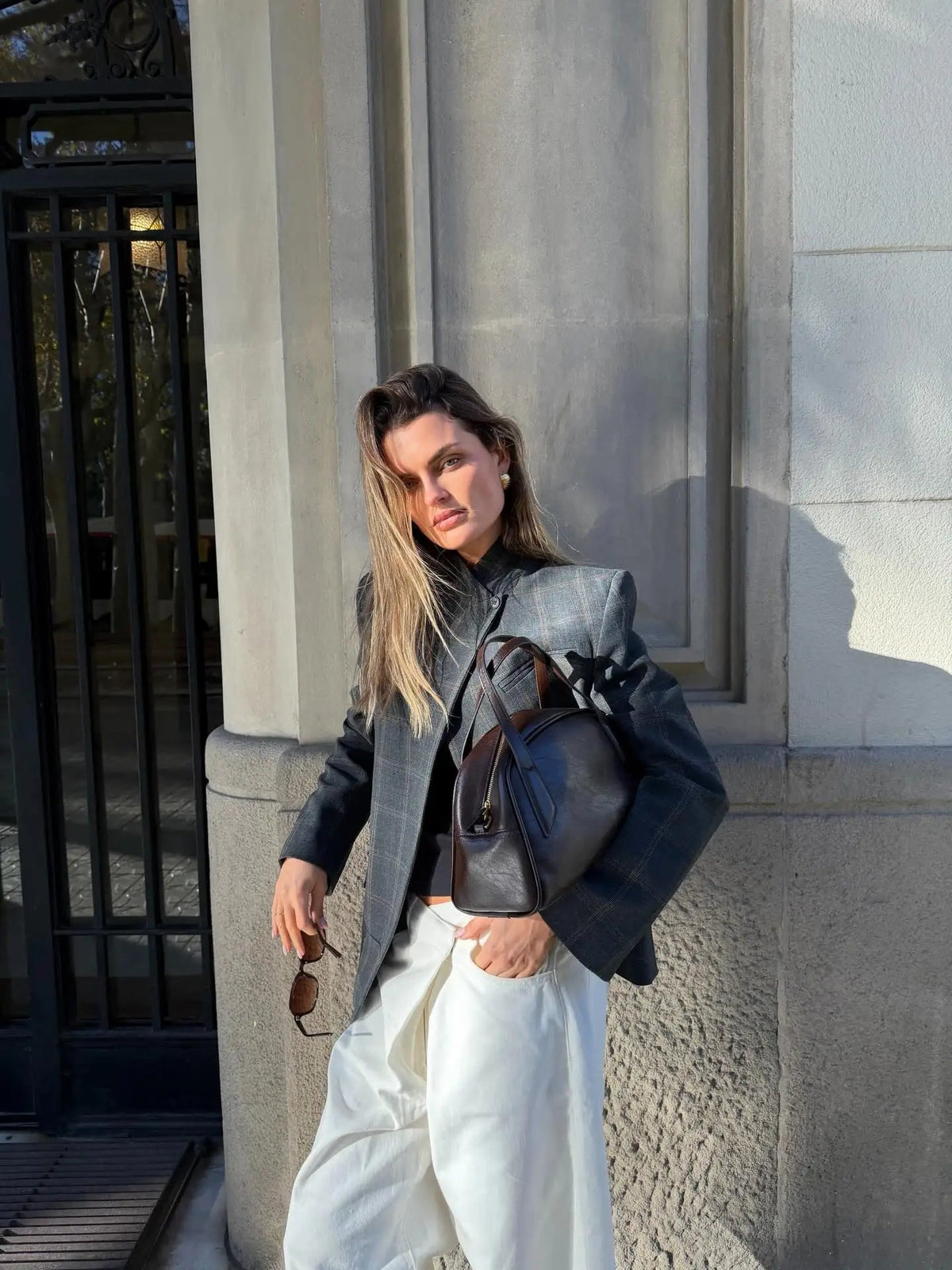 Vivian | Checkered Oversized Blazer